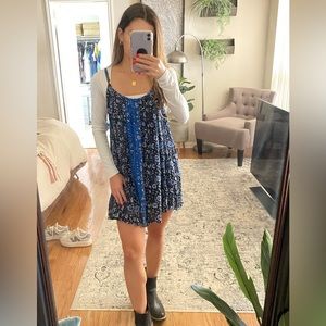 Blue Patterned Dress